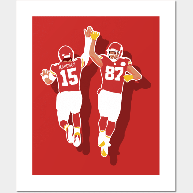 Mahomes and Travis kelce teammate Wall Art by Mic jr